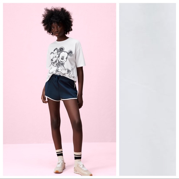 Nwt Zara White Pluto Mickey Disney 